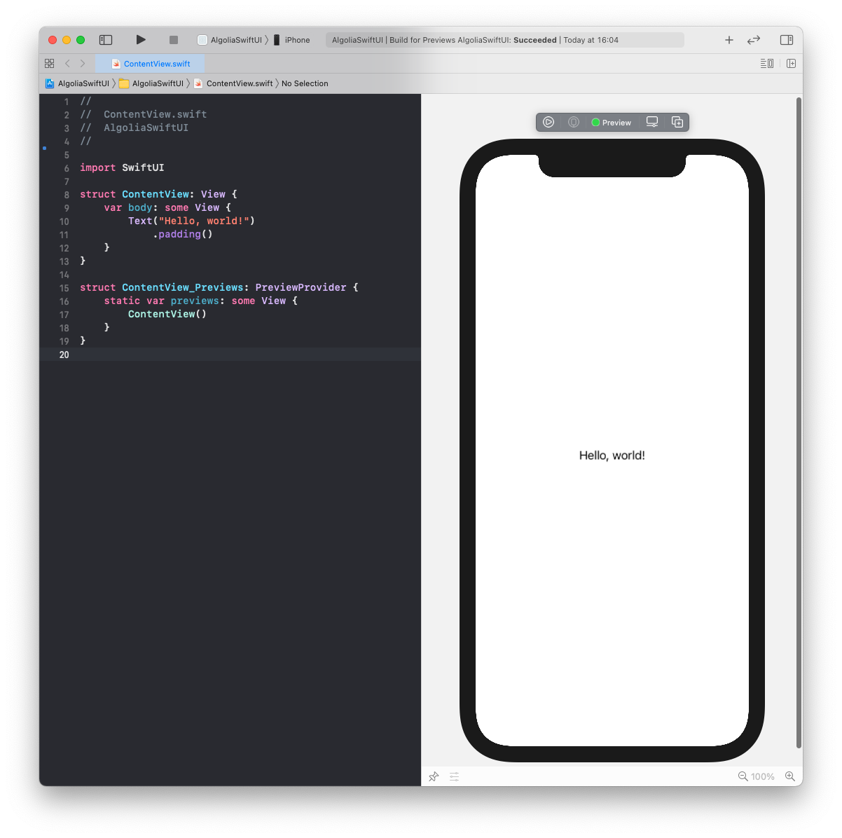 Swiftui helloworld